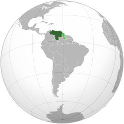 Location of Venezuela