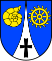 Ammonit im Wappen der Gemeinde Erkerode, Niedersachsen