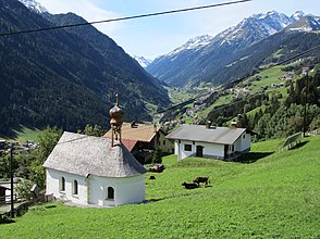 Das Paznaun bei Kappl (Blick taleinwärts)