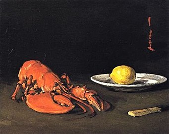 The Lobster av Samuel Peploe, ca. 1903