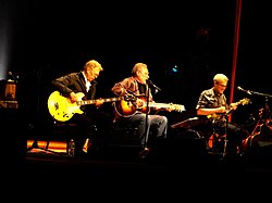 Casady, Kaukonen, and Mitterhoff, performing at The Somerville Theater near Boston, Mass. on June 18, 2013