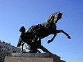 A horse tamer on the Anichkov Bridge by Peter Clodt von Jürgensburg