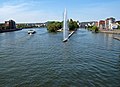 Liège, Meuse vedere de pe podul Fragnée.