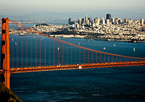 San Francisco mit da Golden Gate Bridge im Voadagrund