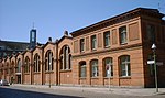 Markthalle X, Fassade von der Seite Jonasstraße