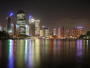 Brisbane at night