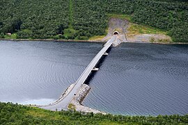 Fylkesväg 86 vid Gryllefjordsbron.