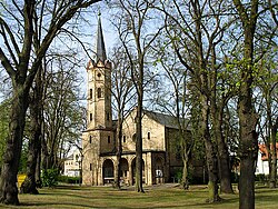 Ansicht der Kirche von Südwesten