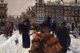 George Hendrik Breitner, Le Pont Sigel près de la Paleisstraat à Amsterdam.