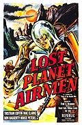 Locandina del film Lost Planet Airmen, una riedizione del 1951 di King of The Rocket Men