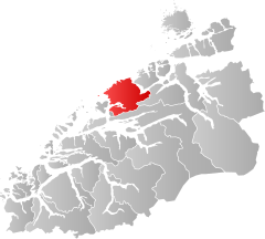 Lage der Kommune in der Provinz Møre og Romsdal