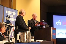 Frazier awards author Joe Nickell the Balles Prize for his book The Science of Ghosts – 2013.