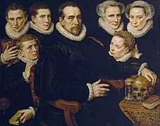 Retrato de familia (1583), de Adriaen Thomasz. Key, Museo del Prado, Madrid