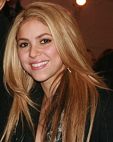 Shakira at the Barack Obama inauguration concert in January 2009