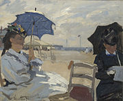 La plage de Trouville, 1870, National Gallery, London.