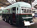 Ein Zweirichtungs-Obus im Musée de Transports en commun du Pays de Liège