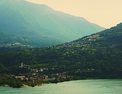 Skyline of Calceranica al Lago