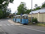 Spårvagn A25G nr 71, mustang, tillverkad år 1946 av General Motors svenska dotterbolag för Malmö men av samma typ som beställdes till AB Stockholms Spårvägar.