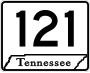 State Route 121 marker