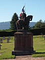 Militärfriedhof mit der Statue der Jeanne d’Arc