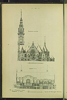 Nordwest-Ansicht Schnitt b–a