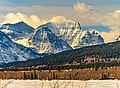 Northeast aspect of Little Chief Mountain. (Mahtotopa Mountain to left).