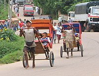 Pulled rickshaw, Madagascar