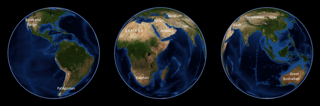 global map of deserts