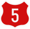 National Road 5 shield}}