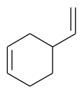 Strukturformel von 4-Vinylcyclohexen