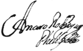 Signature de Amaro Rodríguez Felipe