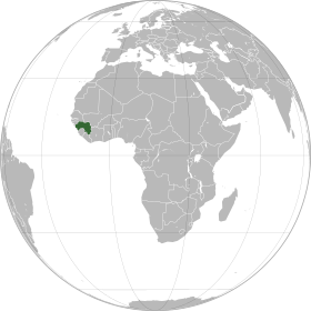 Location of  ګينه  (dark blue) – in Africa  (light blue & dark grey) – in the African Union  (light blue)