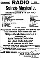 Image 18Advertisement placed on November 5, 1919 in the Nieuwe Rotterdamsche Courant, announcing PCGG's debut broadcast scheduled for the next evening. (from Radio broadcasting)