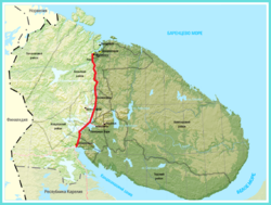 At Hualeweilun Kola tesken Barents-Sia an Witj Sia