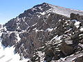 Mulhacén, con 3.482 m é o monte máis alto da Península Ibérica.