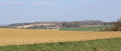 Vue générale depuis la route de Roisel.