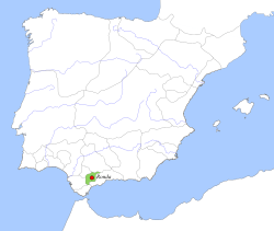 Localització de la Taifa de Ronda.