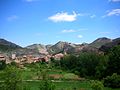 The arid Sierra de los Caballos range rises behind Molinos