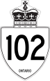 Highway 102 marker