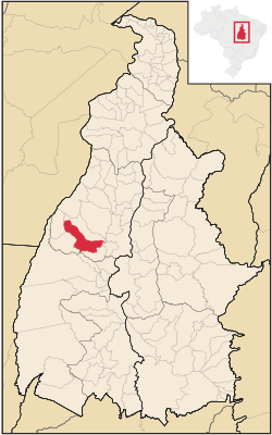 Localização de Divinópolis do Tocantins no Tocantins