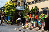 Different kites are sold at a shop in Hội An, Vietnam