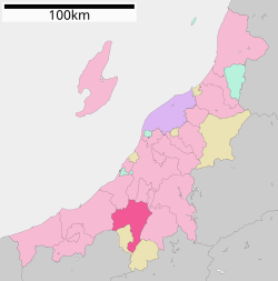 Kedudukan Tōkamachi di wilayah Niigata