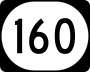 Iowa Highway 160 marker