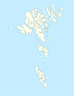 Norðragøta ubicada en Islas Feroe