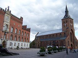 Dewan pekan dan Katedral di Odense