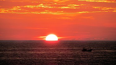 Sunset at Hikkaduwa, Sri Lanka.