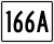 State Route 166A marker