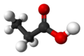 Kugle-og-pind-model af propansyre