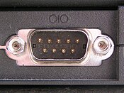 A male serial port connector