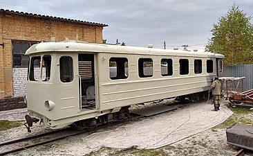 Кузов на тележках. Нанесение грунтовки